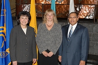 Dr. Yvette Roubideaux, Sandra Winfrey, Dr. Leonard Thomas